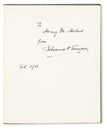 SCIENCE  PEREGRINUS, PETRUS. Epistle . . . concerning the Magnet. 1902. With inscription and ALS from the translator, Silvanus Thompson